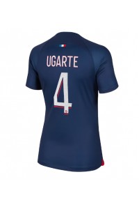 Paris Saint-Germain Manuel Ugarte #4 Jalkapallovaatteet Naisten Kotipaita 2023-24 Lyhythihainen